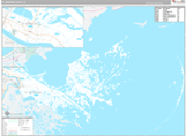 St. Bernard Wall Map Premium Style